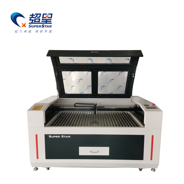 Mesin Ukir Laser Superstar CNC CX-1390 CO2 untuk Reci Fabrik MDF Akrilik