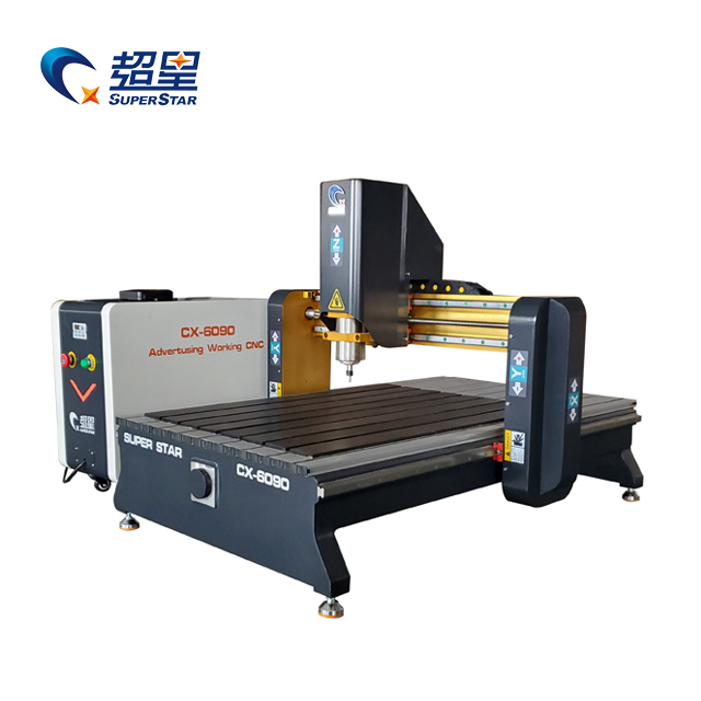 เครื่องแกะสลัก CNC เราเตอร์ไม้ขนาดเล็ก Superstar 6090