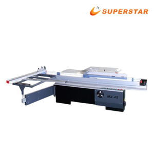 เครื่องตัดไม้ CNC Superstar เลื่อยแผงโต๊ะเลื่อน 45 องศา