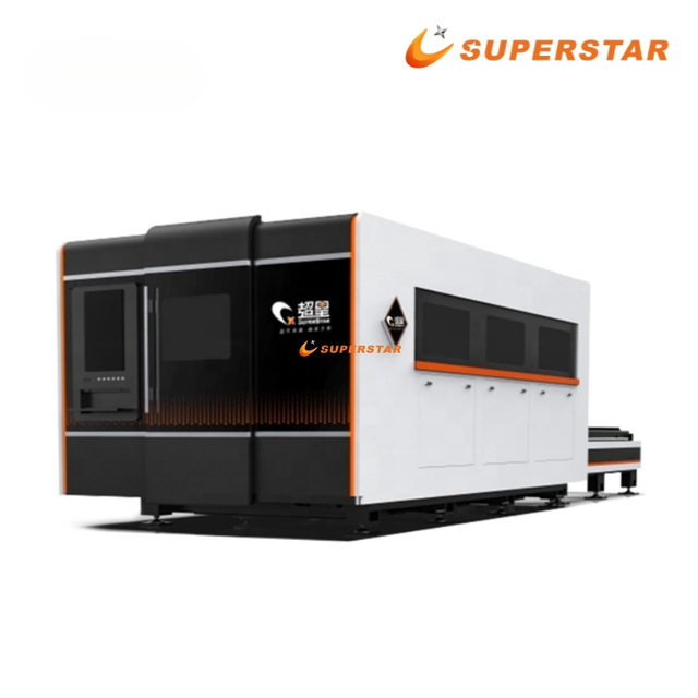 Superstar CX-3015 lasersnijmachine voor metaalvezels met volledige dekking