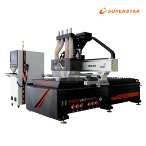 Superstar CX-1325 4-Spindle Woodworking CNC Router ສໍາລັບເຄື່ອງເຟີນີເຈີກະດານ