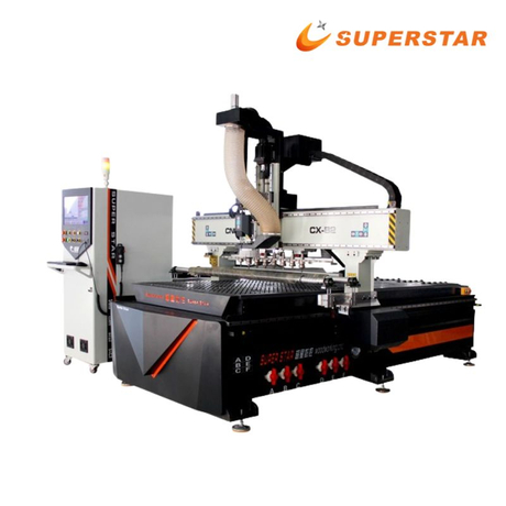 سپر اسٹار CX-1325 لکیری ATC Woodworking CNC راؤٹر