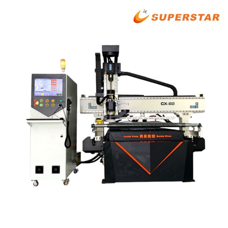 سپر اسٹار CX-1325 B2 لکیری ATC Woodworking CNC راؤٹر