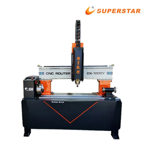Superstar CX-1200Y majhen CNC gravirni stroj za lesene cilindre
