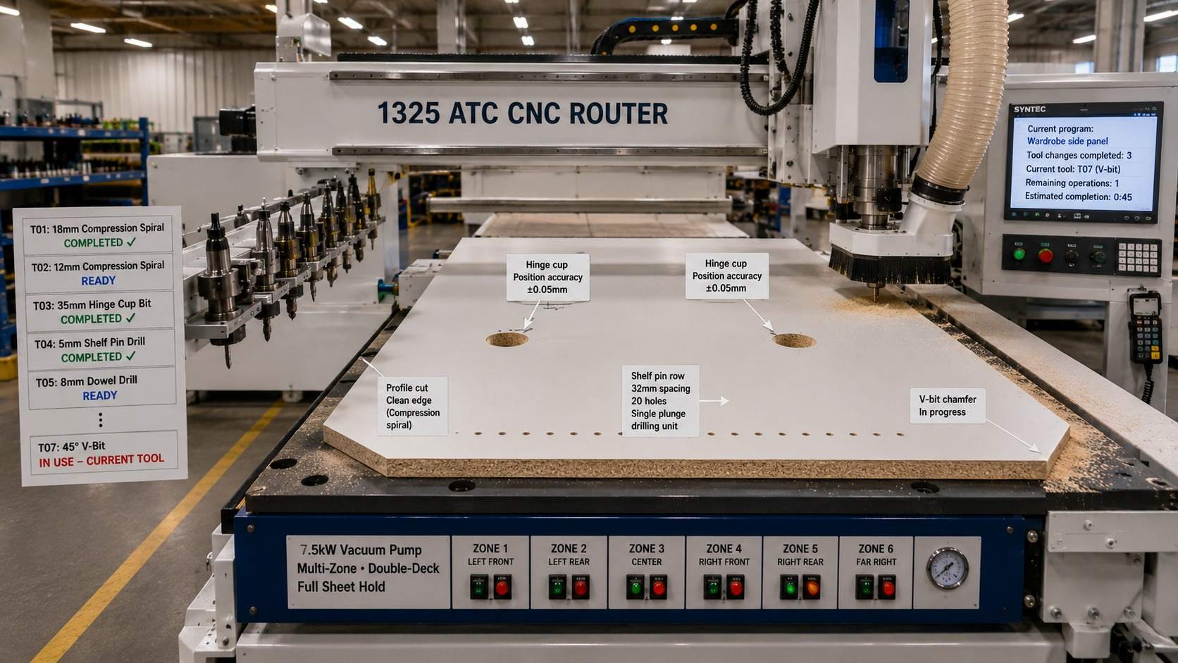 Nejlepš&iacute; ATC CNC router pro v&yacute;robu skř&iacute;n&iacute; a šatn&iacute;ch skř&iacute;n&iacute;: Průvodce kupuj&iacute;c&iacute;ho