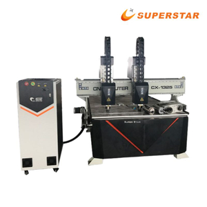 Mesin Pemotong Kayu Ukiran Kayu Superstar CNC Double Heads