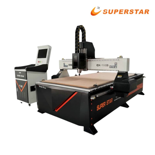 سپر اسٹار CX-1325 لکڑی کی کندہ کاری کی مشین Cnc راؤٹر مشینری