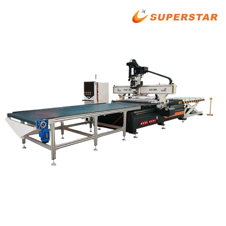 Superstar CX-1328 Linear ATC CNC Router dengan Pengeboran & Pelabelan