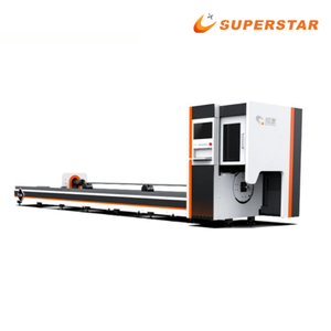 Mașină de tăiat tuburi laser cu fibră metalică CNC Superstar 6016L